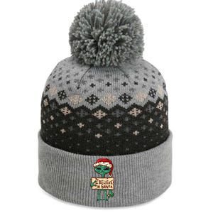 I Believe In Santa Funny Alien Christmas The Baniff Cuffed Pom Beanie