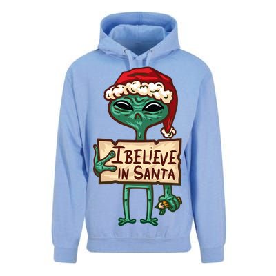 I Believe In Santa Funny Alien Christmas Unisex Surf Hoodie