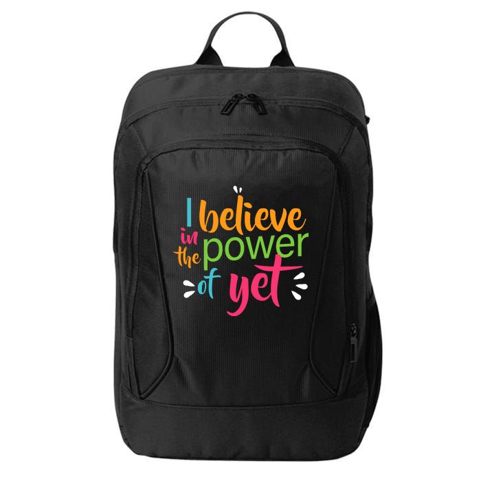 I Believe in the Power of Yet Growth Mindset City Backpack