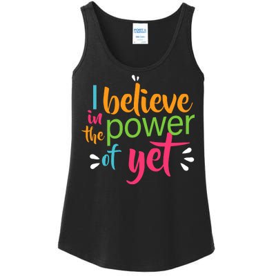 I Believe in the Power of Yet Growth Mindset Ladies Essential Tank