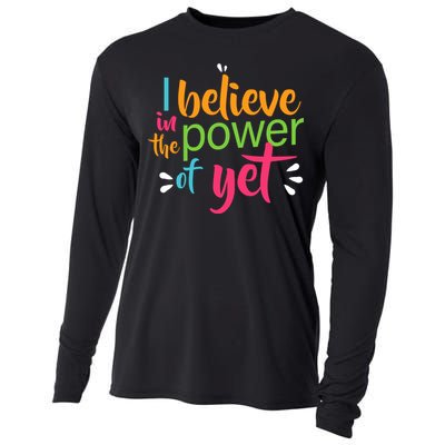 I Believe in the Power of Yet Growth Mindset Cooling Performance Long Sleeve Crew