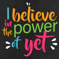 I Believe in the Power of Yet Growth Mindset Golf Towel