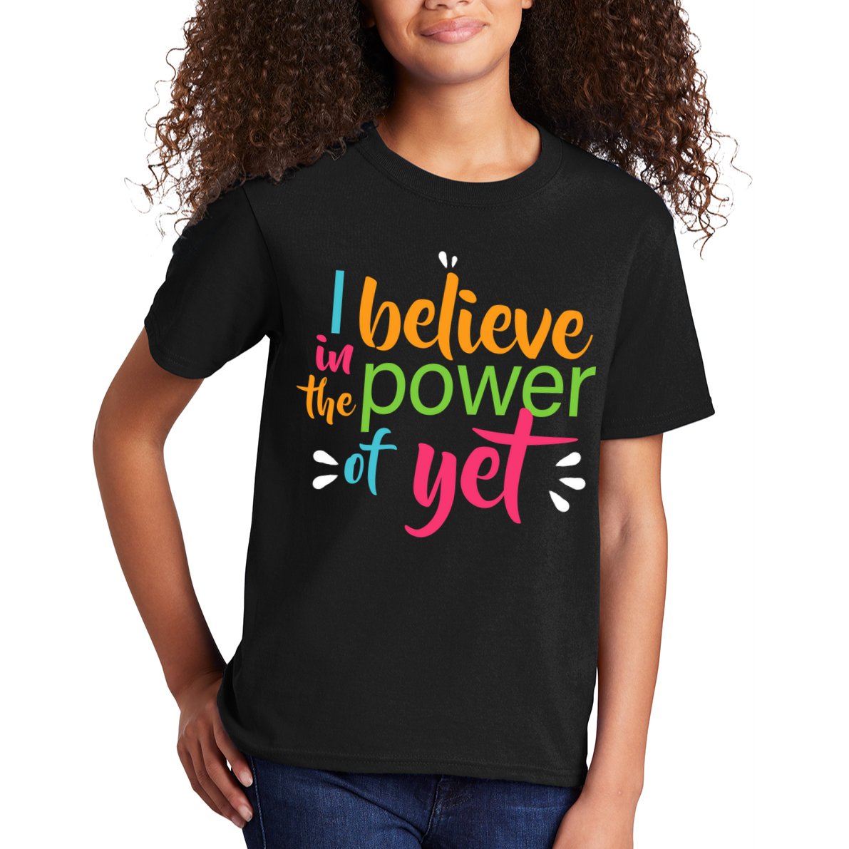 I Believe in the Power of Yet Growth Mindset Kids T-Shirt