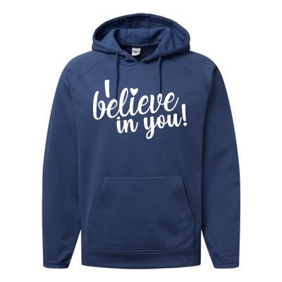 I Believe In You Teacher Performance Fleece Hoodie