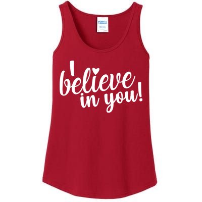 I Believe In You Teacher Ladies Essential Tank