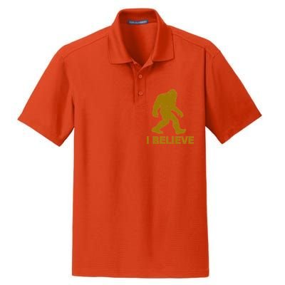 I Believe Sasquatch Bigfoot Dry Zone Grid Polo