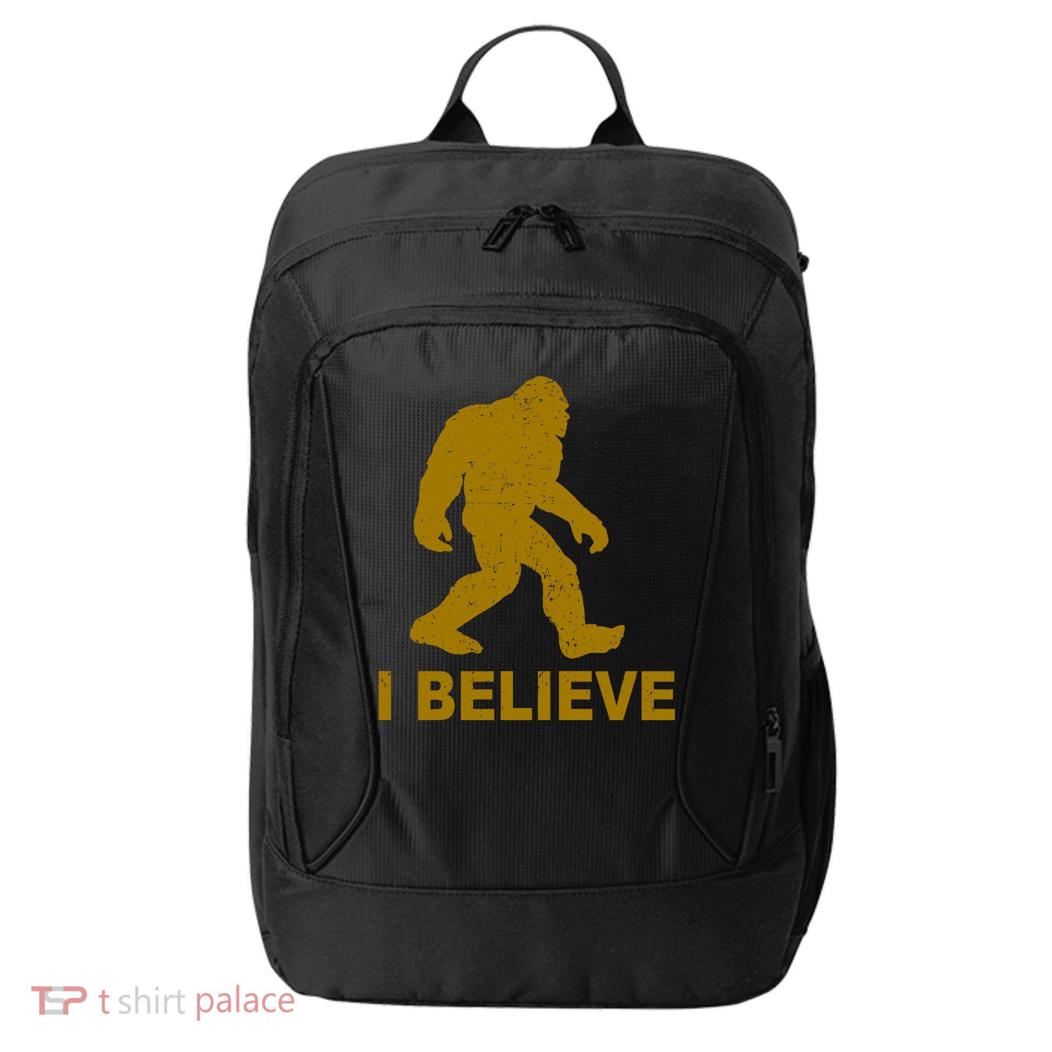 I Believe Sasquatch Bigfoot City Backpack
