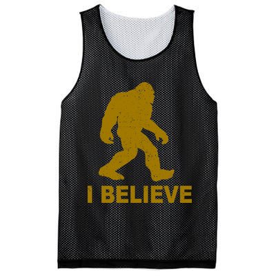 I Believe Sasquatch Bigfoot Mesh Reversible Basketball Jersey Tank