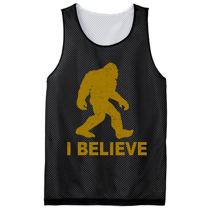 I Believe Sasquatch Bigfoot Mesh Reversible Basketball Jersey Tank