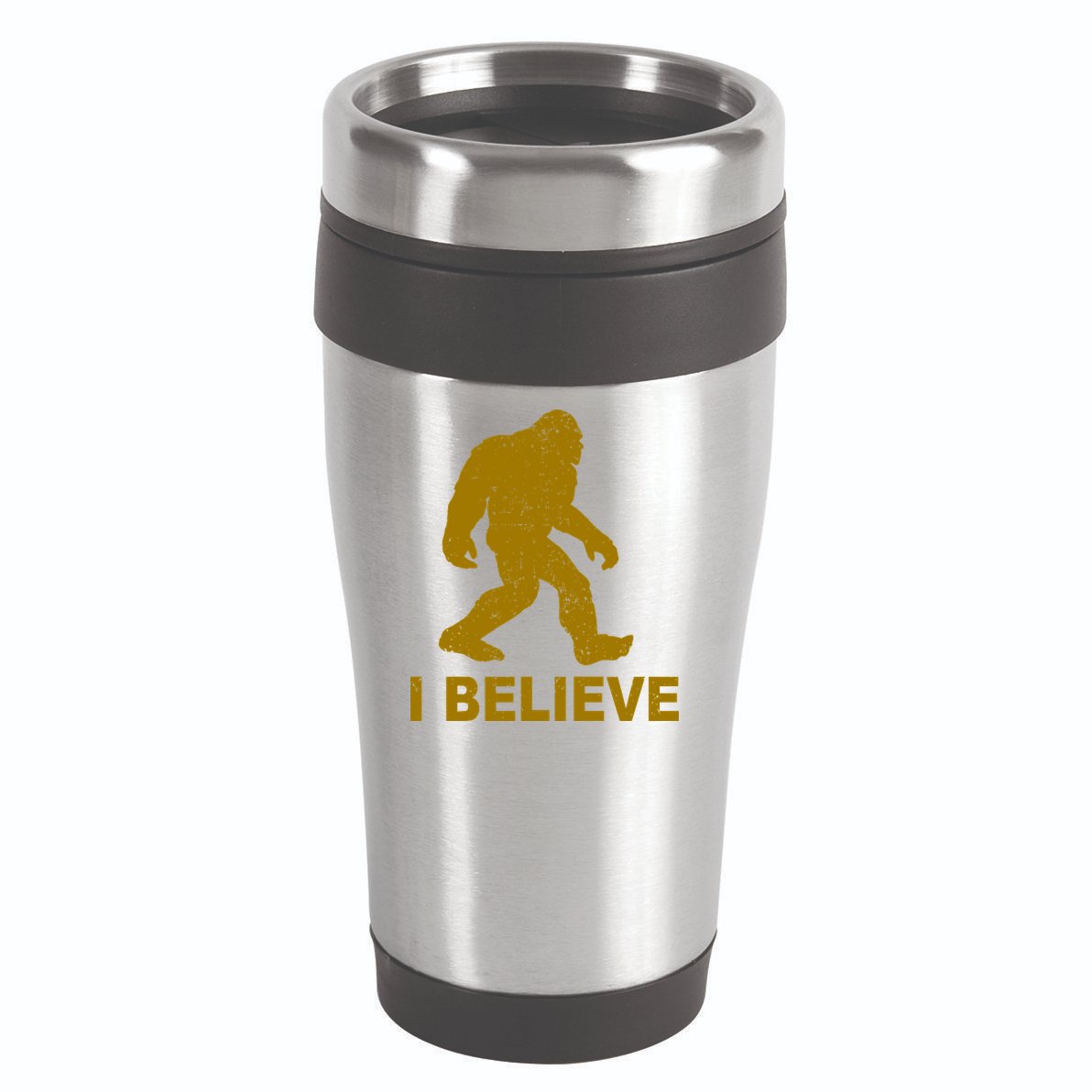I Believe Sasquatch Bigfoot 16oz Travel Tumbler