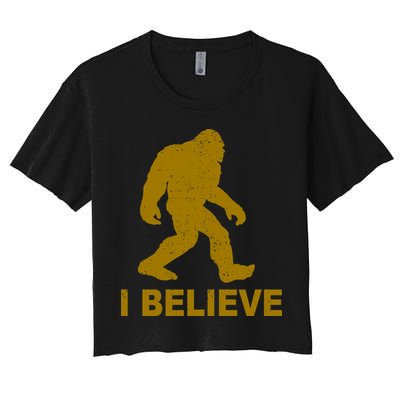 I Believe Sasquatch Bigfoot Crop Top