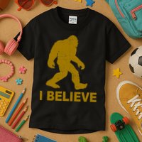 I Believe Sasquatch Bigfoot Kids T-Shirt