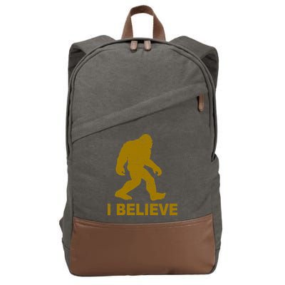 I Believe Sasquatch Bigfoot Cotton Canvas Backpack