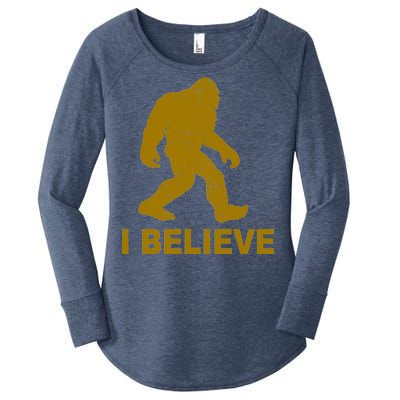 I Believe Sasquatch Bigfoot Women's Perfect Tri Tunic Long Sleeve Shirt