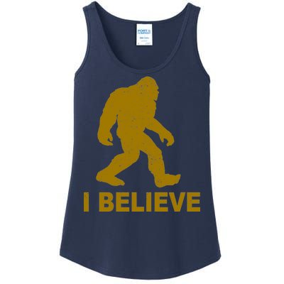 I Believe Sasquatch Bigfoot Ladies Essential Tank