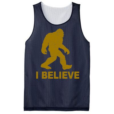 I Believe Sasquatch Bigfoot Mesh Reversible Basketball Jersey Tank