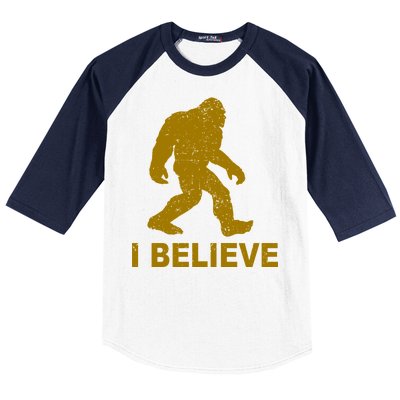 I Believe Sasquatch Bigfoot Baseball Sleeve Shirt