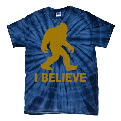 I Believe Sasquatch Bigfoot Tie-Dye T-Shirt