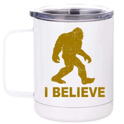 I Believe Sasquatch Bigfoot 12 oz Stainless Steel Tumbler Cup