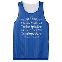 I Believe You'll That Rule Dungeon Master Mesh Reversible Basketball Jersey Tank