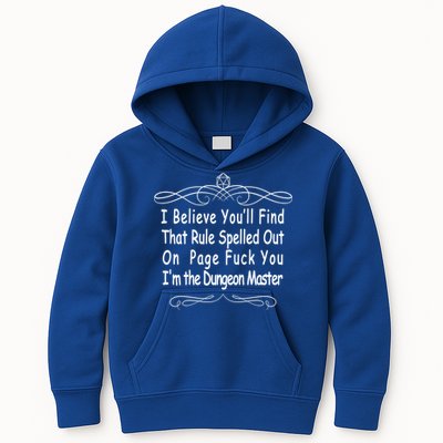 I Believe You'll That Rule Dungeon Master Kids Hoodie