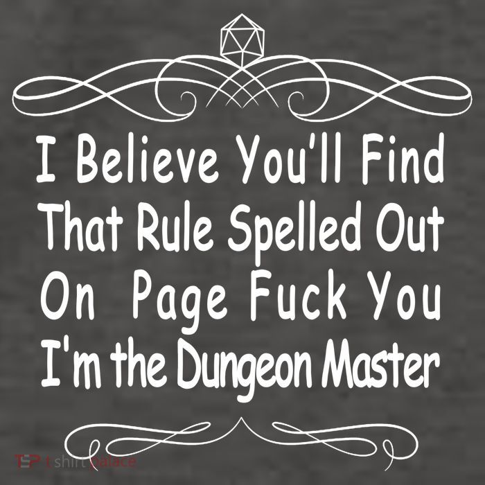 I Believe You'll That Rule Dungeon Master Vector Backpack
