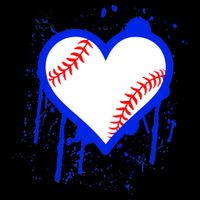 I Bleed Blue Baseball Heart 16 in Basic Backpack