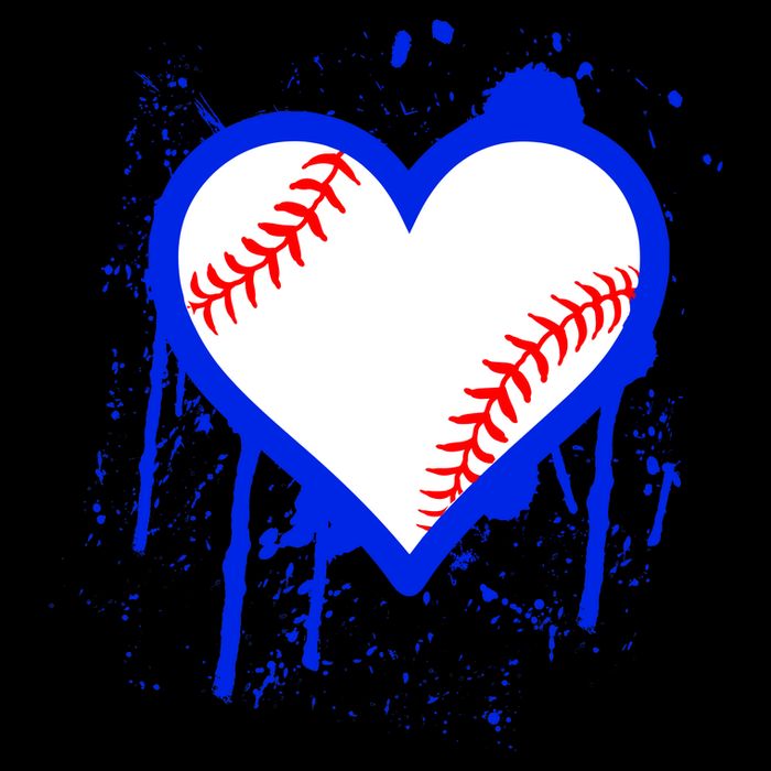I Bleed Blue Baseball Heart 16 in Basic Backpack