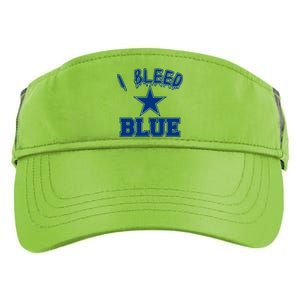 I Bleed Blue Dallas, Texas Fan Pride Adult Drive Performance Visor