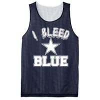 I Bleed Blue Dallas, Texas Fan Pride Mesh Reversible Basketball Jersey Tank