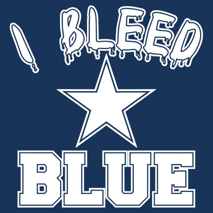 I Bleed Blue Dallas, Texas Fan Pride Premium T-Shirt