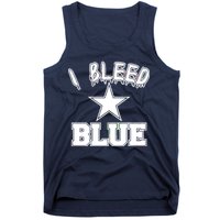 I Bleed Blue Dallas, Texas Fan Pride Tank Top