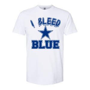 I Bleed Blue Dallas, Texas Fan Pride Softstyle CVC T-Shirt