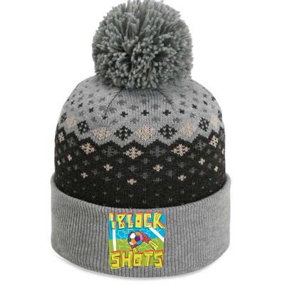 I Block Shots The Baniff Cuffed Pom Beanie