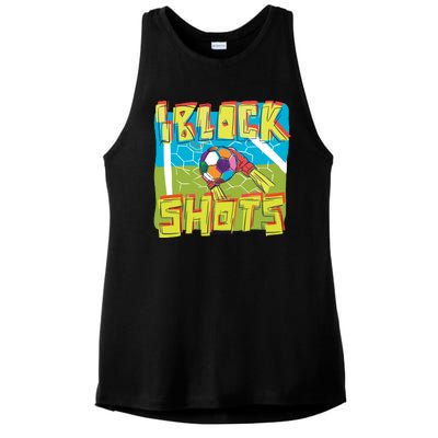 I Block Shots Ladies PosiCharge Tri-Blend Wicking Tank