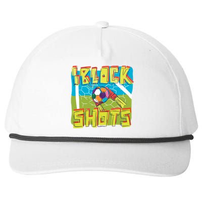 I Block Shots Snapback Five-Panel Rope Hat