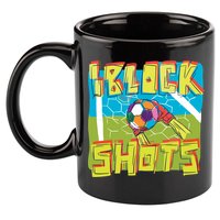 I Block Shots 11oz C Handle Ceramic Mug