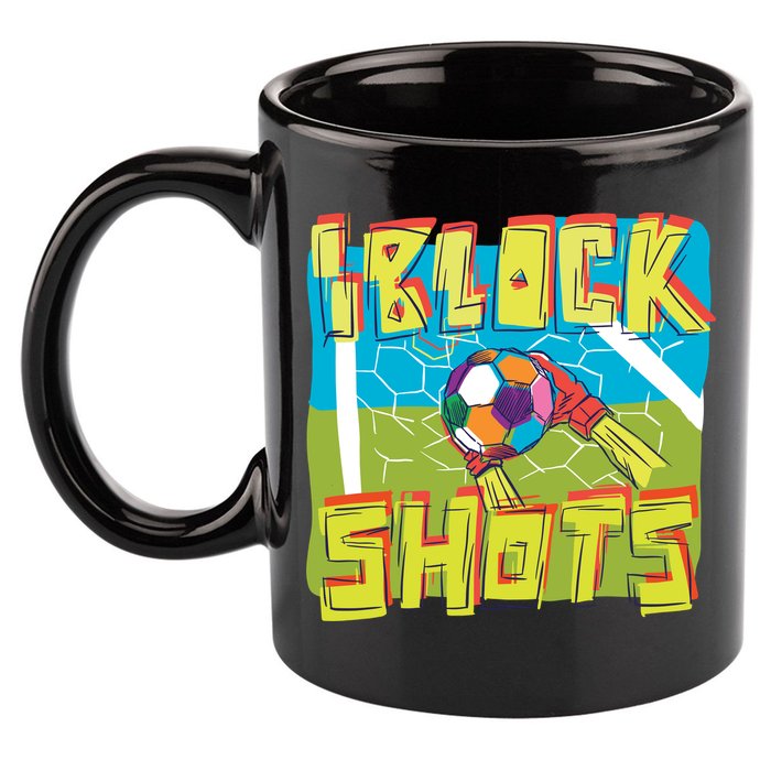 I Block Shots 11oz C Handle Ceramic Mug
