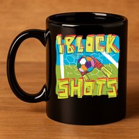 I Block Shots 11oz C Handle Ceramic Mug
