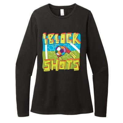 I Block Shots Womens CVC Long Sleeve Shirt