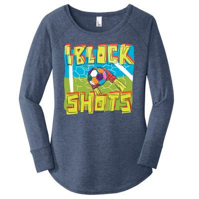 I Block Shots Women's Perfect Tri Tunic Long Sleeve Shirt