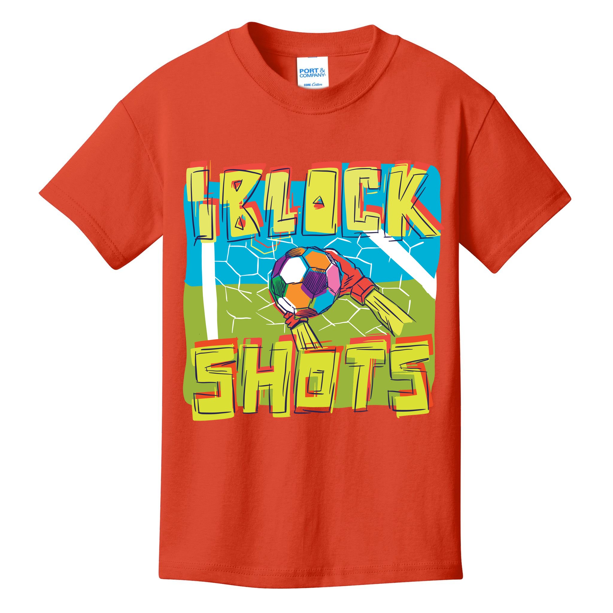 I Block Shots Kids T-Shirt