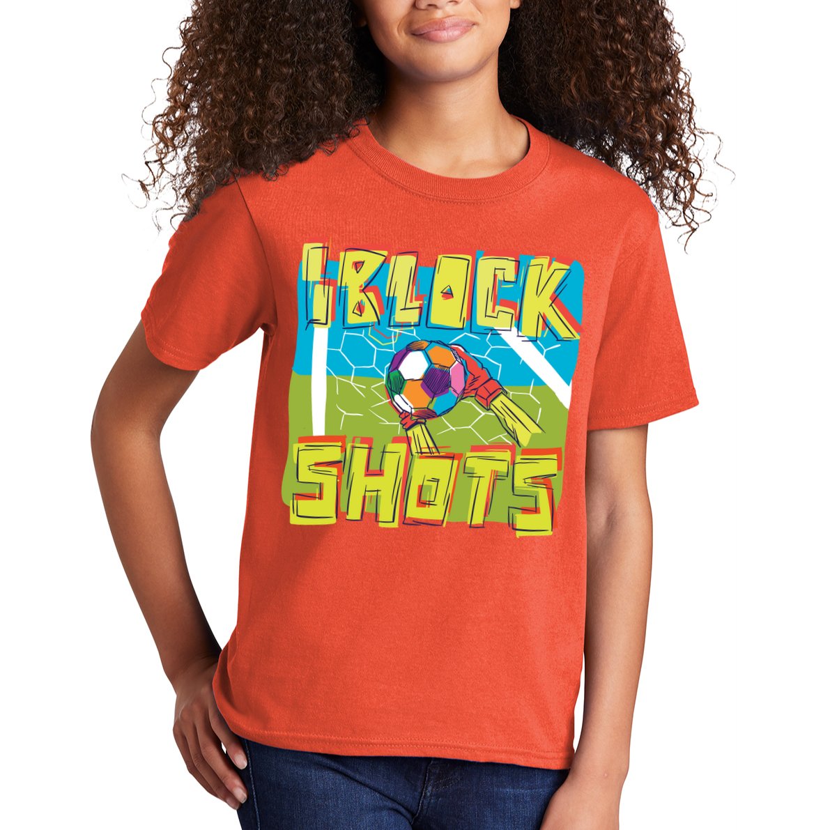 I Block Shots Kids T-Shirt