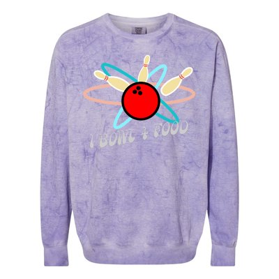 I Bowl For Food Colorblast Crewneck Sweatshirt