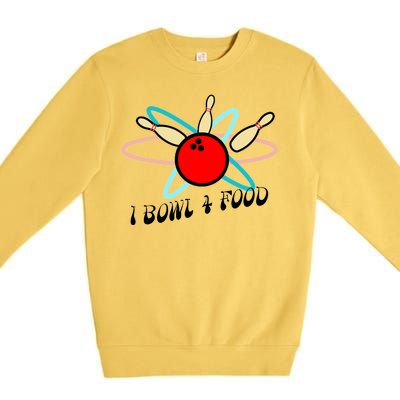 I Bowl For Food Premium Crewneck Sweatshirt