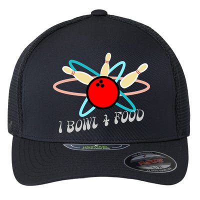 I Bowl For Food Flexfit Unipanel Trucker Cap