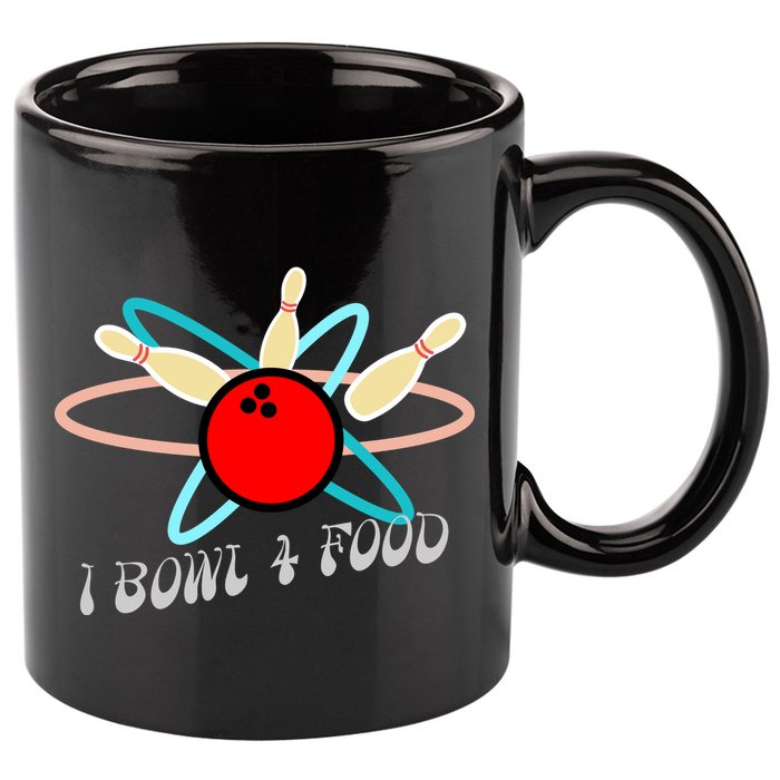 I Bowl For Food 11oz C Handle Ceramic Mug