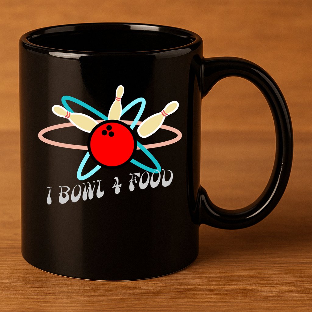 I Bowl For Food 11oz C Handle Ceramic Mug