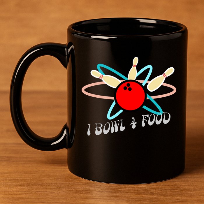 I Bowl For Food 11oz C Handle Ceramic Mug