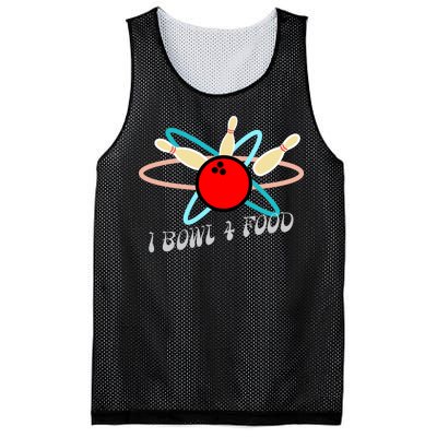 I Bowl For Food Mesh Reversible Basketball Jersey Tank